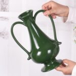 Modern Ceramic Vase, Decorative Flower Vases for Home, Pottery Vases for Living Room, Kitchen, Bedroom, Shelf, Rustic Farmhouse, Bookshelf, Table Décor（ZH030）