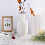 Modern Ceramic Vase, Decorative Flower Vases for Home, Pottery Vases for Living Room, Kitchen, Bedroom, Shelf, Rustic Farmhouse, Bookshelf, Table Décor（DSH14）