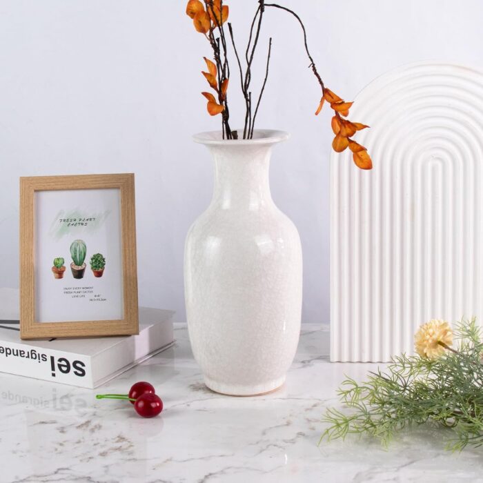 Modern Ceramic Vase, Decorative Flower Vases for Home, Pottery Vases for Living Room, Kitchen, Bedroom, Shelf, Rustic Farmhouse, Bookshelf, Table Décor(DSH14) Modern Ceramic Vase, Decorative Flower Vases for Home, Pottery Vases for Living Room, Kitchen, Bedroom, Shelf, Rustic Farmhouse, Bookshelf, Table Décor(DSH14)