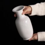 Modern Ceramic Vase, Decorative Flower Vases for Home, Pottery Vases for Living Room, Kitchen, Bedroom, Shelf, Rustic Farmhouse, Bookshelf, Table Décor（DSH14）