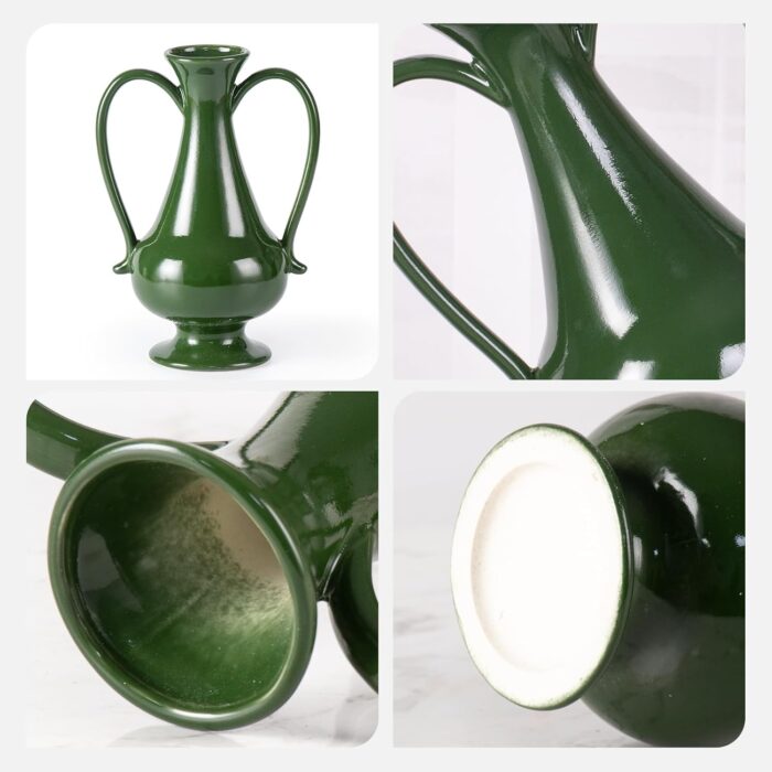Modern Ceramic Vase, Decorative Flower Vases for Home, Pottery Vases for Living Room, Kitchen, Bedroom, Shelf, Rustic Farmhouse, Bookshelf, Table Décor（ZH030）