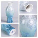 Modern Ceramic Vase, Decorative Flower Vases for Home, Pottery Vases for Living Room, Kitchen, Bedroom, Shelf, Rustic Farmhouse, Bookshelf, Table Décor（LHBZ02）
