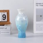 Modern Ceramic Vase, Decorative Flower Vases for Home, Pottery Vases for Living Room, Kitchen, Bedroom, Shelf, Rustic Farmhouse, Bookshelf, Table Décor（LHBZ02）