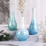 Modern Ceramic Vase, Decorative Flower Vases for Home, Pottery Vases for Living Room, Kitchen, Bedroom, Shelf, Rustic Farmhouse, Bookshelf, Table Décor（LHBZ06）