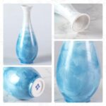 Modern Ceramic Vase, Decorative Flower Vases for Home, Pottery Vases for Living Room, Kitchen, Bedroom, Shelf, Rustic Farmhouse, Bookshelf, Table Décor（LHBZ04）