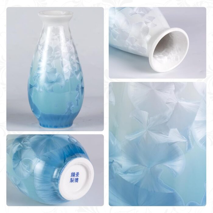 Modern Ceramic Vase, Decorative Flower Vases for Home, Pottery Vases for Living Room, Kitchen, Bedroom, Shelf, Rustic Farmhouse, Bookshelf, Table Décor（LHBZ05）