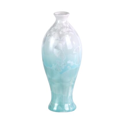 Modern Ceramic Vase, Decorative Flower Vases for Home, Pottery Vases for Living Room, Kitchen, Bedroom, Shelf, Rustic Farmhouse, Bookshelf, Table Décor（LHBZ07）