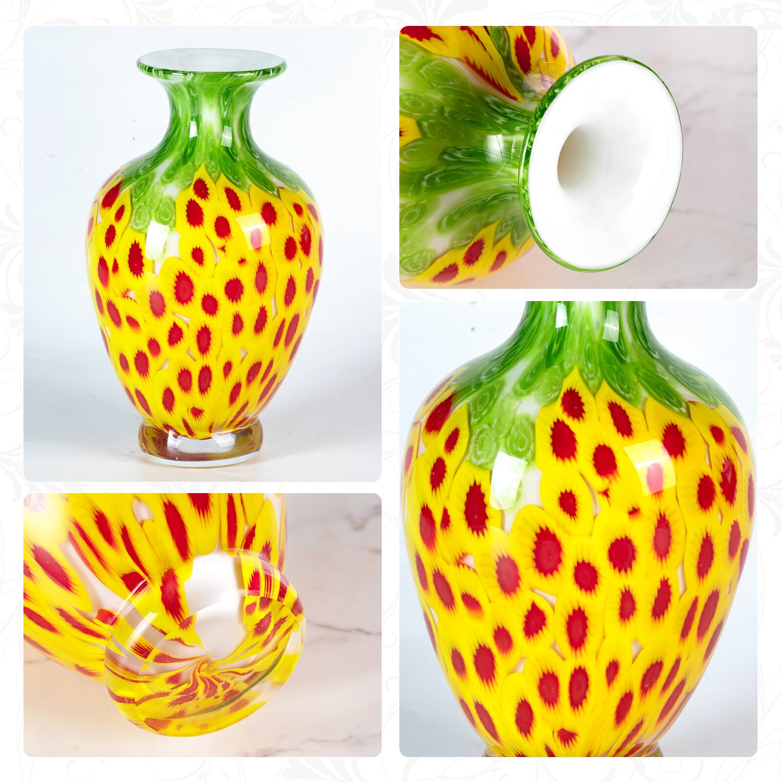 KAMMAK 8HPFH02116 glass vase detail image 3 in product description