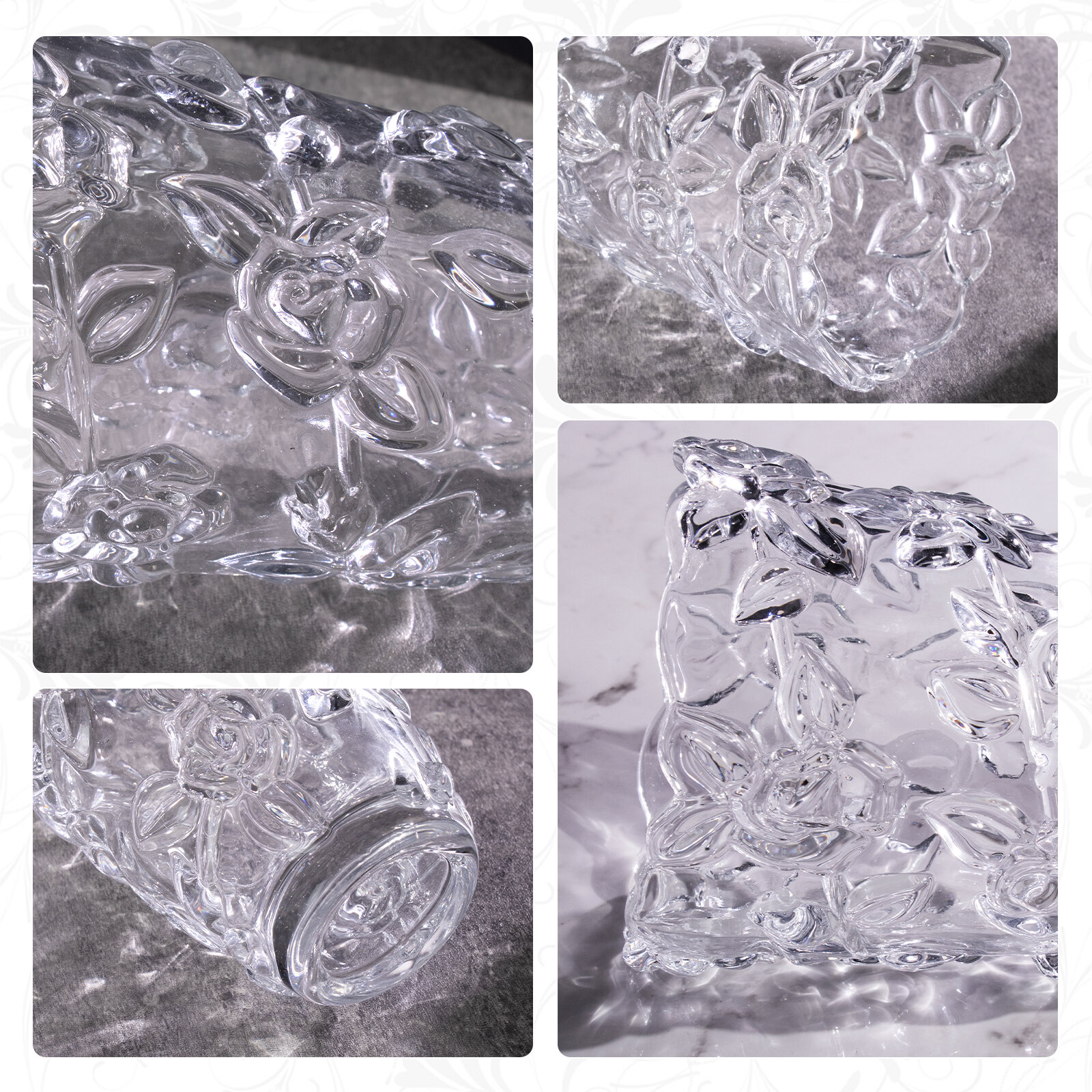 KAMMAK 8HPFH02139 glass vase detail image 3 in product description