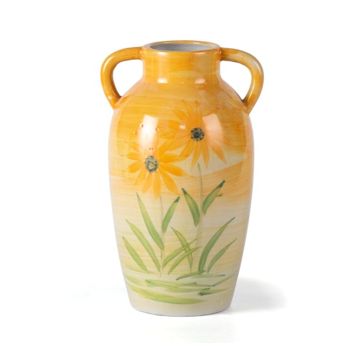 Colored Ceramic Vase, Beautiful Hand-Painted Decorative Vase, Modern Art Porcelain Vase for Flower Mantle Dining Table Centerpiece, Entryway Living Room Wedding Decoration（ZH027）