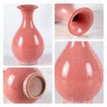 Colored Ceramic Vase, Beautiful Hand-Painted Decorative Vase, Modern Art Porcelain Vase for Flower Mantle Dining Table Centerpiece, Entryway Living Room Wedding Decoration（DSH24）