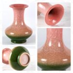 Colored Ceramic Vase, Beautiful Hand-Painted Decorative Vase, Modern Art Porcelain Vase for Flower Mantle Dining Table Centerpiece, Entryway Living Room Wedding Decoration（DSH28）