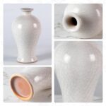 Colored Ceramic Vase, Beautiful Hand-Painted Decorative Vase, Modern Art Porcelain Vase for Flower Mantle Dining Table Centerpiece, Entryway Living Room Wedding Decoration（DSH16）