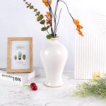 Colored Ceramic Vase, Beautiful Hand-Painted Decorative Vase, Modern Art Porcelain Vase for Flower Mantle Dining Table Centerpiece, Entryway Living Room Wedding Decoration（DSH16）