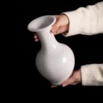 Colored Ceramic Vase, Beautiful Hand-Painted Decorative Vase, Modern Art Porcelain Vase for Flower Mantle Dining Table Centerpiece, Entryway Living Room Wedding Decoration（DSH18）