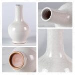 Colored Ceramic Vase, Beautiful Hand-Painted Decorative Vase, Modern Art Porcelain Vase for Flower Mantle Dining Table Centerpiece, Entryway Living Room Wedding Decoration（DSH17）