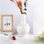 Colored Ceramic Vase, Beautiful Hand-Painted Decorative Vase, Modern Art Porcelain Vase for Flower Mantle Dining Table Centerpiece, Entryway Living Room Wedding Decoration（DSH17）