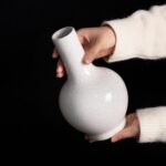 Colored Ceramic Vase, Beautiful Hand-Painted Decorative Vase, Modern Art Porcelain Vase for Flower Mantle Dining Table Centerpiece, Entryway Living Room Wedding Decoration（DSH17）