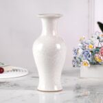 Colored Ceramic Vase, Beautiful Hand-Painted Decorative Vase, Modern Art Porcelain Vase for Flower Mantle Dining Table Centerpiece, Entryway Living Room Wedding Decoration（DSH19）