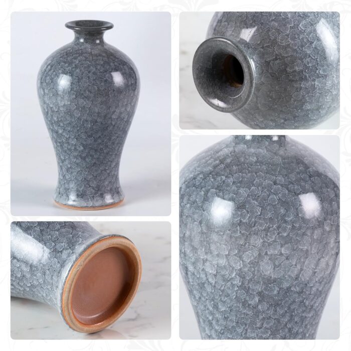 Colored Ceramic Vase, Beautiful Hand-Painted Decorative Vase, Modern Art Porcelain Vase for Flower Mantle Dining Table Centerpiece, Entryway Living Room Wedding Decoration（DSH20）