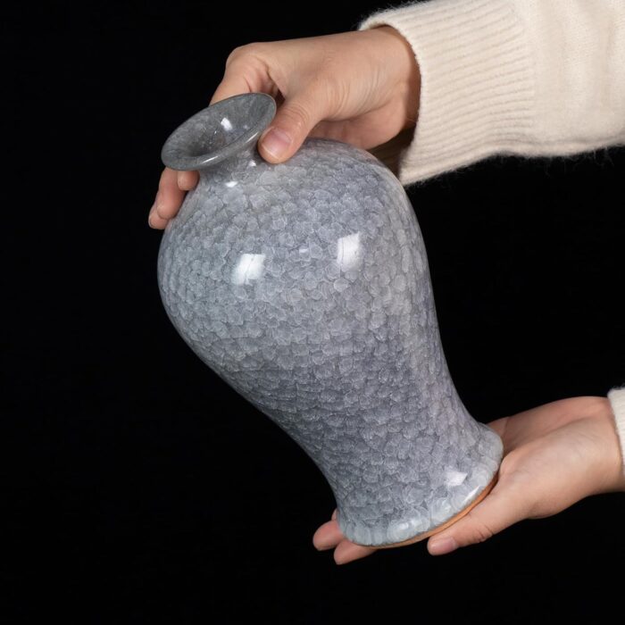 Colored Ceramic Vase, Beautiful Hand-Painted Decorative Vase, Modern Art Porcelain Vase for Flower Mantle Dining Table Centerpiece, Entryway Living Room Wedding Decoration（DSH20）