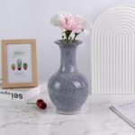 Colored Ceramic Vase, Beautiful Hand-Painted Decorative Vase, Modern Art Porcelain Vase for Flower Mantle Dining Table Centerpiece, Entryway Living Room Wedding Decoration（DSH21）