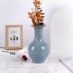 Colored Ceramic Vase, Beautiful Hand-Painted Decorative Vase, Modern Art Porcelain Vase for Flower Mantle Dining Table Centerpiece, Entryway Living Room Wedding Decoration（DSH22）