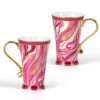KAMMAK 8CZNX034 ceramic cup and saucer side angle view showing silhouette