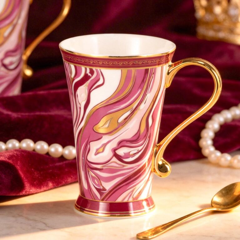 KAMMAK 8CZNX034 ceramic cup and saucer detail image 2 in product description