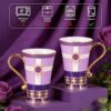 KAMMAK 8CZNX036 ceramic cup and saucer styled home decor setting image 5