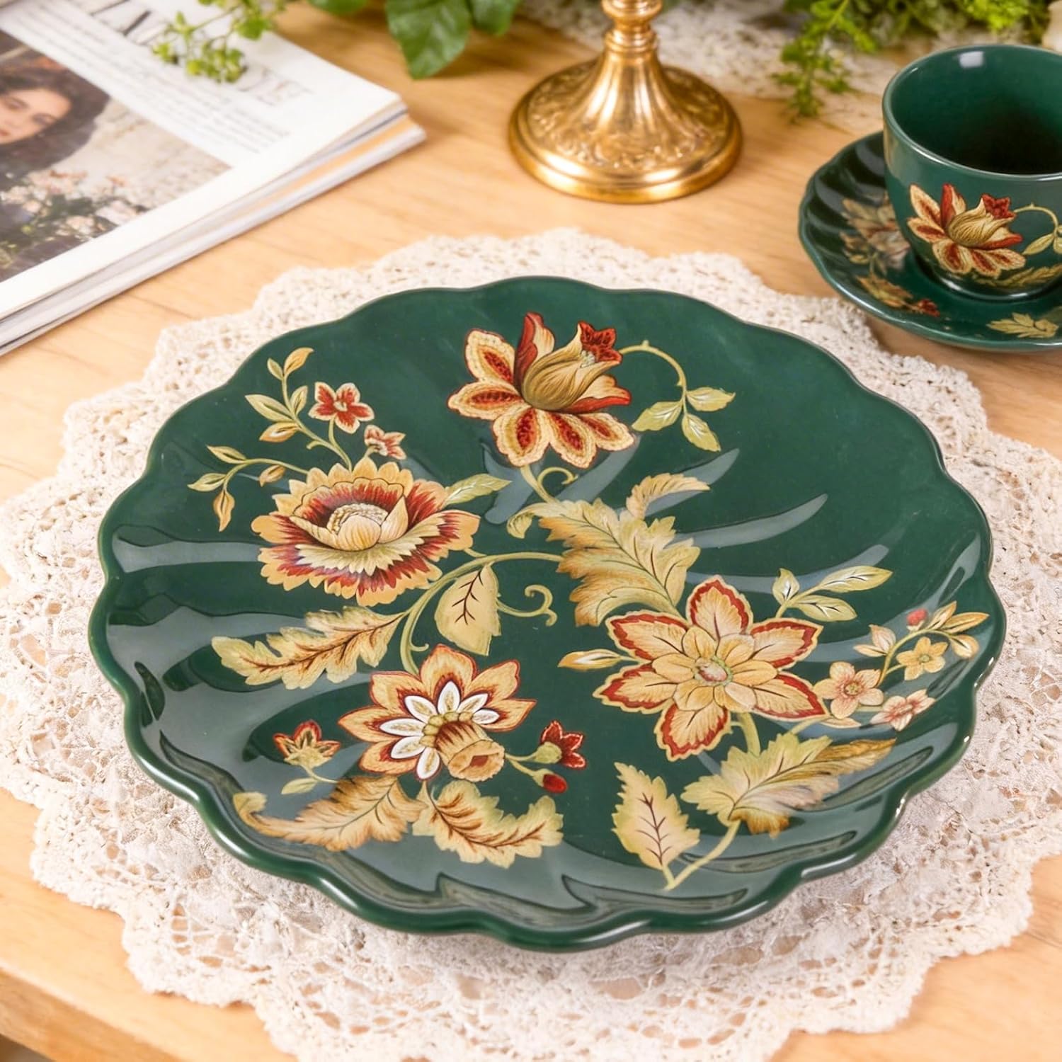 KAMMAK 8HPLZ063 decorative serving plate detail image 1 in product description
