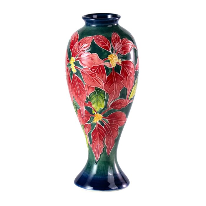 Hand-painted Old Tupton Ware vase details