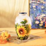 KAMMAK Colored Ceramic Vase, Beautiful Hand-Painted Decorative Vase, Modern Art Porcelain Vase for Flower Mantle Dining Table Centerpiece, Entryway Living Room Wedding...