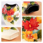 KAMMAK Colored Ceramic Vase, Beautiful Hand-Painted Decorative Vase, Modern Art Porcelain Vase for Flower Mantle Dining Table Centerpiece, Entryway Living Room Wedding...