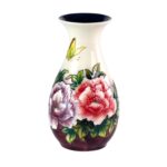 KAMMAK Colored Ceramic Vase, Beautiful Hand-Painted Decorative Vase, Modern Art Porcelain Vase for Flower Mantle Dining Table Centerpiece, Entryway Living Room Wedding...