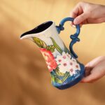 KAMMAK Colored Ceramic Vase, Beautiful Hand-Painted Decorative Vase, Modern Art Porcelain Vase for Flower Mantle Dining Table Centerpiece, Entryway Living Room Wedding...