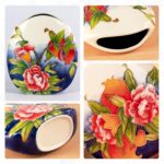 KAMMAK Colored Ceramic Vase, Beautiful Hand-Painted Decorative Vase, Modern Art Porcelain Vase for Flower Mantle Dining Table Centerpiece, Entryway Living Room Wedding...