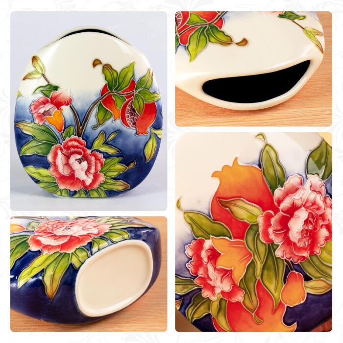 KAMMAK Colored Ceramic Vase, Beautiful Hand-Painted Decorative Vase, Modern Art Porcelain Vase for Flower Mantle Dining Table Centerpiece, Entryway Living Room Wedding...