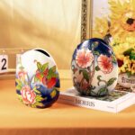 KAMMAK Colored Ceramic Vase, Beautiful Hand-Painted Decorative Vase, Modern Art Porcelain Vase for Flower Mantle Dining Table Centerpiece, Entryway Living Room Wedding...