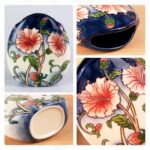 KAMMAK Colored Ceramic Vase, Beautiful Hand-Painted Decorative Vase, Modern Art Porcelain Vase for Flower Mantle Dining Table Centerpiece, Entryway Living Room Wedding...