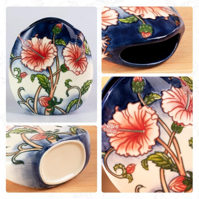 KAMMAK Colored Ceramic Vase, Beautiful Hand-Painted Decorative Vase, Modern Art Porcelain Vase for Flower Mantle Dining Table Centerpiece, Entryway Living Room Wedding...