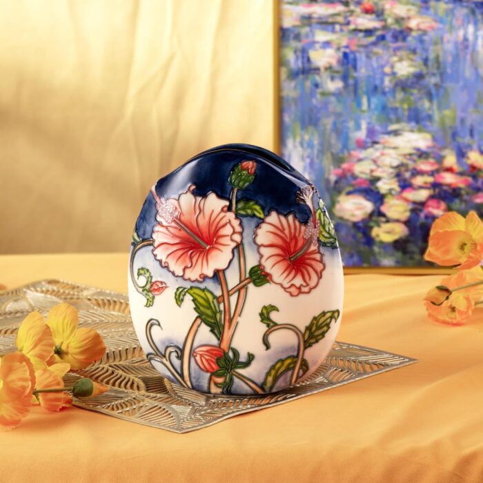 KAMMAK Colored Ceramic Vase, Beautiful Hand-Painted Decorative Vase, Modern Art Porcelain Vase for Flower Mantle Dining Table Centerpiece, Entryway Living Room Wedding...