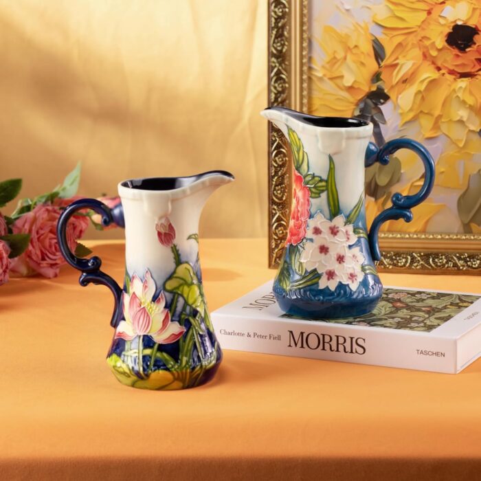 KAMMAK Colored Ceramic Vase, Beautiful Hand-Painted Decorative Vase, Modern Art Porcelain Vase for Flower Mantle Dining Table Centerpiece, Entryway Living Room Wedding...