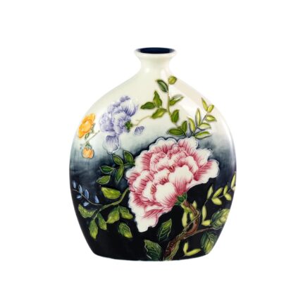 KAMMAK Colored Ceramic Vase, Beautiful Hand-Painted Decorative Vase, Modern Art Porcelain Vase for Flower Mantle Dining Table Centerpiece, Entryway Living Room Wedding...