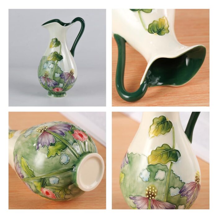KAMMAK Colored Ceramic Vase, Beautiful Hand-Painted Decorative Vase, Modern Art Porcelain Vase for Flower Mantle Dining Table Centerpiece, Entryway Living Room Wedding...