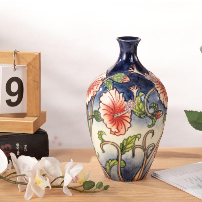KAMMAK Colored Ceramic Vase, Beautiful Hand-Painted Decorative Vase, Modern Art Porcelain Vase for Flower Mantle Dining Table Centerpiece, Entryway Living Room Wedding...