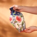 KAMMAK Colored Ceramic Vase, Beautiful Hand-Painted Decorative Vase, Modern Art Porcelain Vase for Flower Mantle Dining Table Centerpiece, Entryway Living Room Wedding...