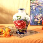KAMMAK Colored Ceramic Vase, Beautiful Hand-Painted Decorative Vase, Modern Art Porcelain Vase for Flower Mantle Dining Table Centerpiece, Entryway Living Room Wedding...