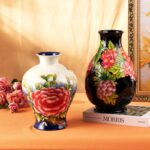 KAMMAK Colored Ceramic Vase, Beautiful Hand-Painted Decorative Vase, Modern Art Porcelain Vase for Flower Mantle Dining Table Centerpiece, Entryway Living Room Wedding...