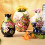 KAMMAK Colored Ceramic Vase, Beautiful Hand-Painted Decorative Vase, Modern Art Porcelain Vase for Flower Mantle Dining Table Centerpiece, Entryway Living Room Wedding...